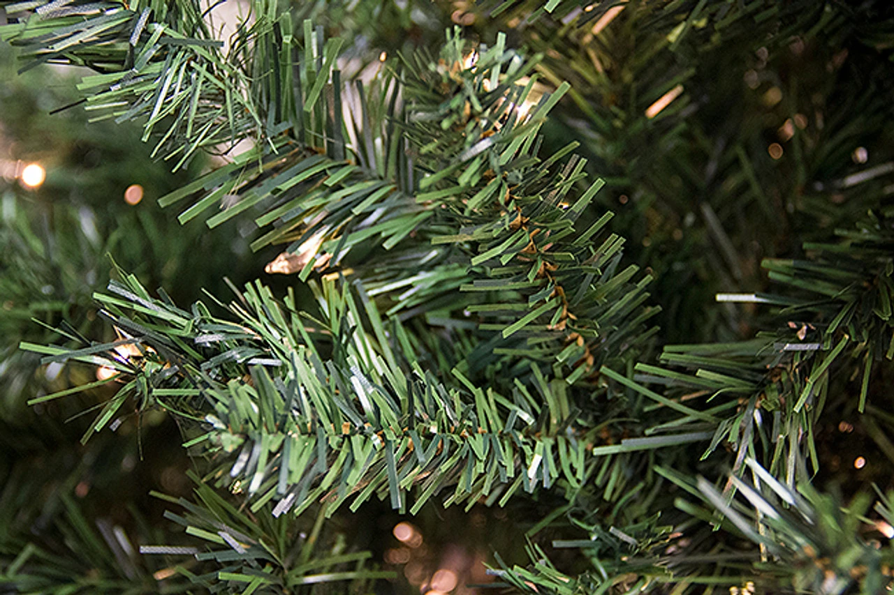 7.5' Pre-Lit Slim Traditional Mixed Pine Artificial Christmas Tree - Clear Lights - Image 2