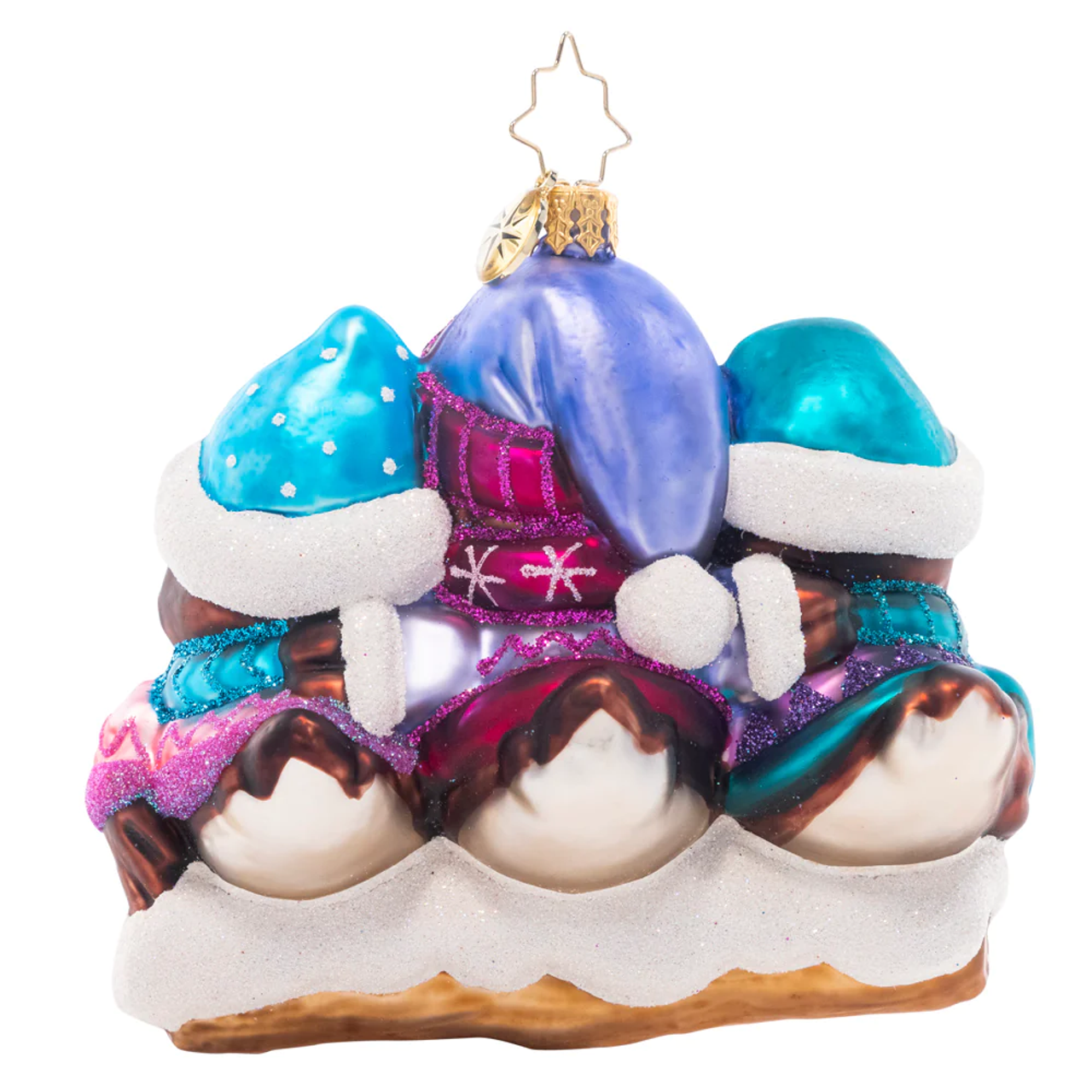 Christopher Radko Bundle Up Birdies Glass Christmas Ornament 1021442 - Image 3