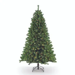 7.5’ X 54” Pre-Lit Full Northern Fir Artificial Christmas Tree - Clear Lights