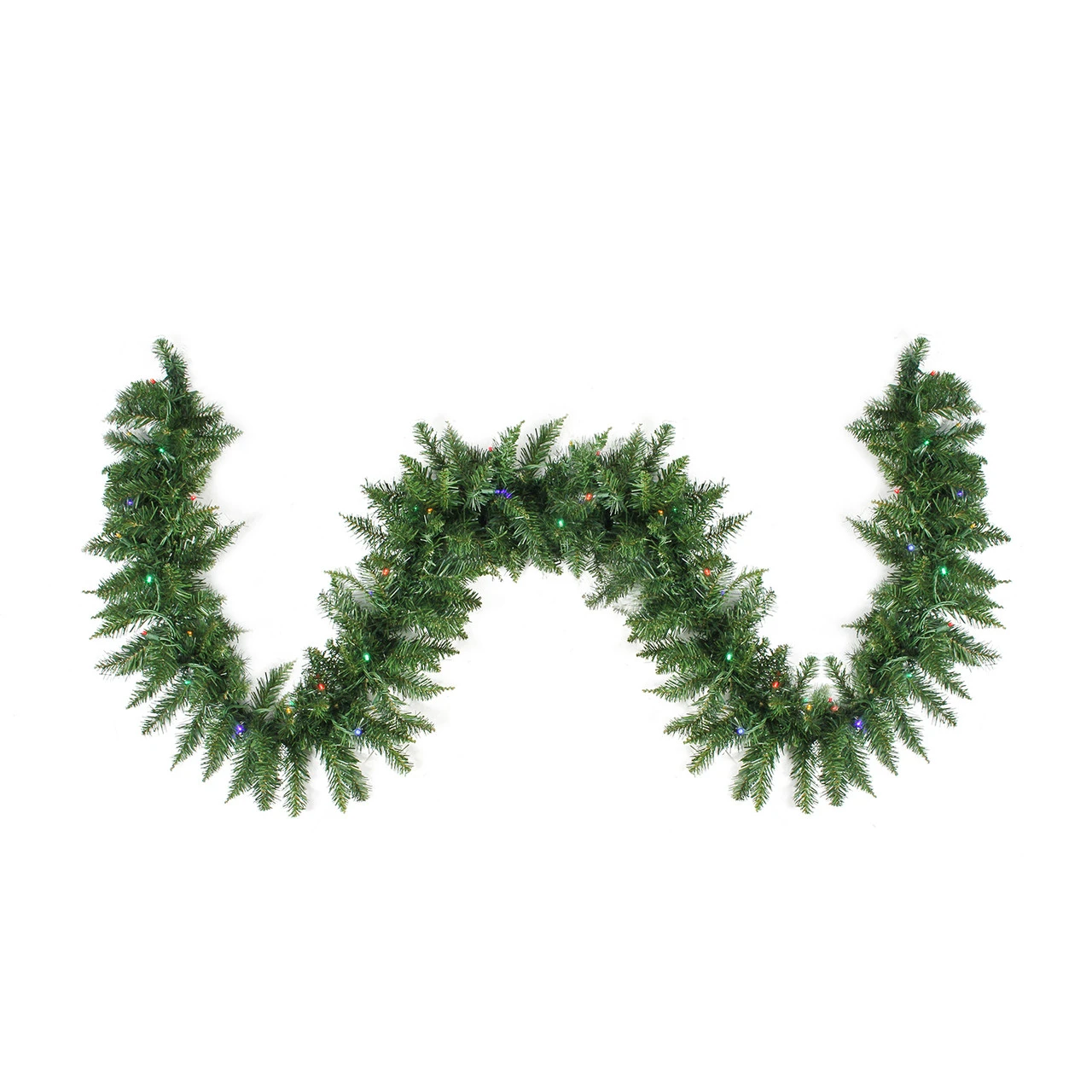 9' X 12" Pre-Lit Buffalo Fir Artificial Christmas Garland - Multi LED Lights