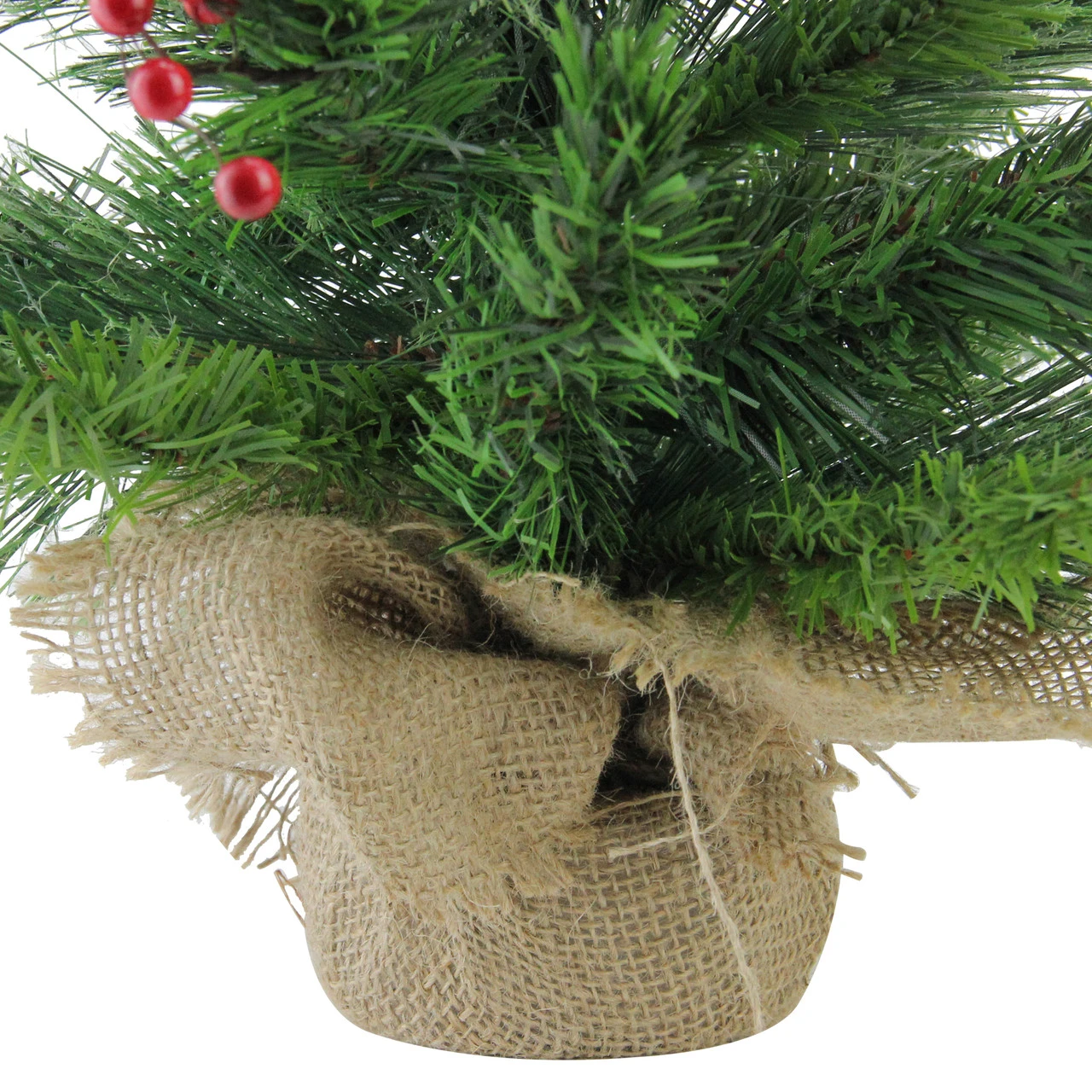 24" Mixed Cashmere Berry Pine Medium Artificial Christmas Tree - Unlit - Image 5
