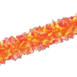 Club Pack Of 24 Yellow, Orange, And Red Festive Tissue Festooning Decorations 25'