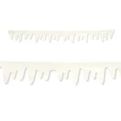 Club Pack Of 24 Christmas Holiday Icicle Border Decorations 3' 11"