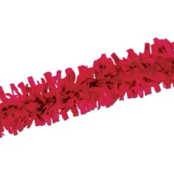 Club Pack Of 24 Vibrant Red Festive Tissue Festooning Decorations 25'
