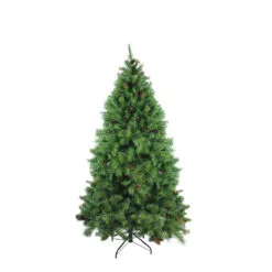 6.5' Full Dakota Red Pine With Pine Cones Artificial Christmas Tree - Unlit