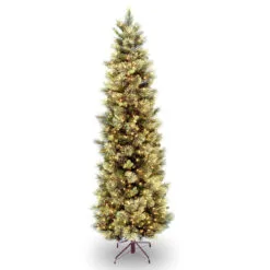 6.5 Ft. Carolina Pine Slim Tree With Clear Lights