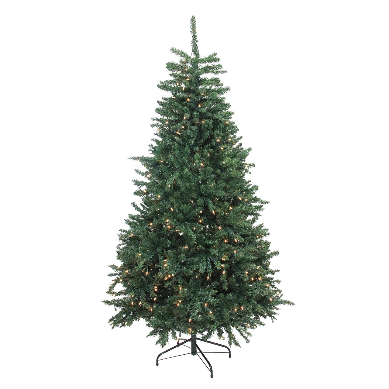 6.5' Pre-Lit Full Artificial Northern Pine Christmas Tree - Clear Lights