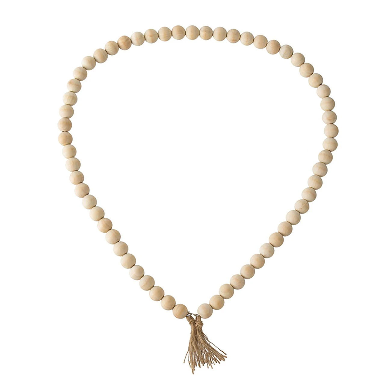 3.4' X 1.6" Pine Sphere Beads With Tassels Artificial Garland - Unlit - Image 2