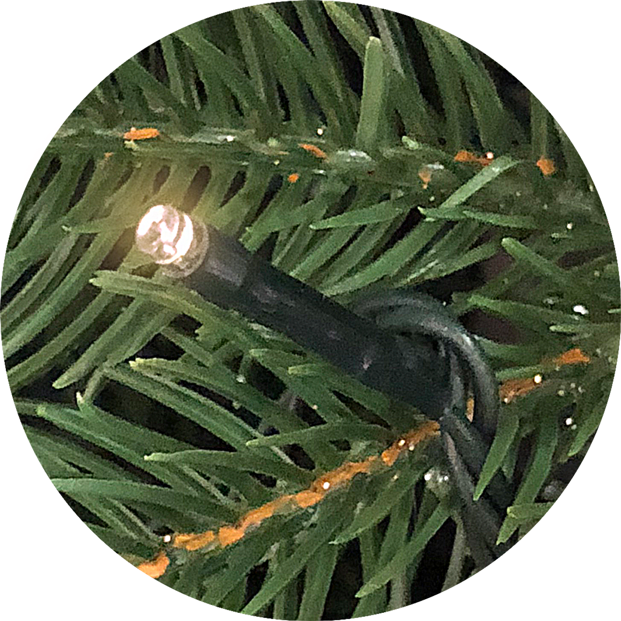 7.5' Pre-Lit Natural Artificial Christmas Tree – Warm White LED Lights - Image 2