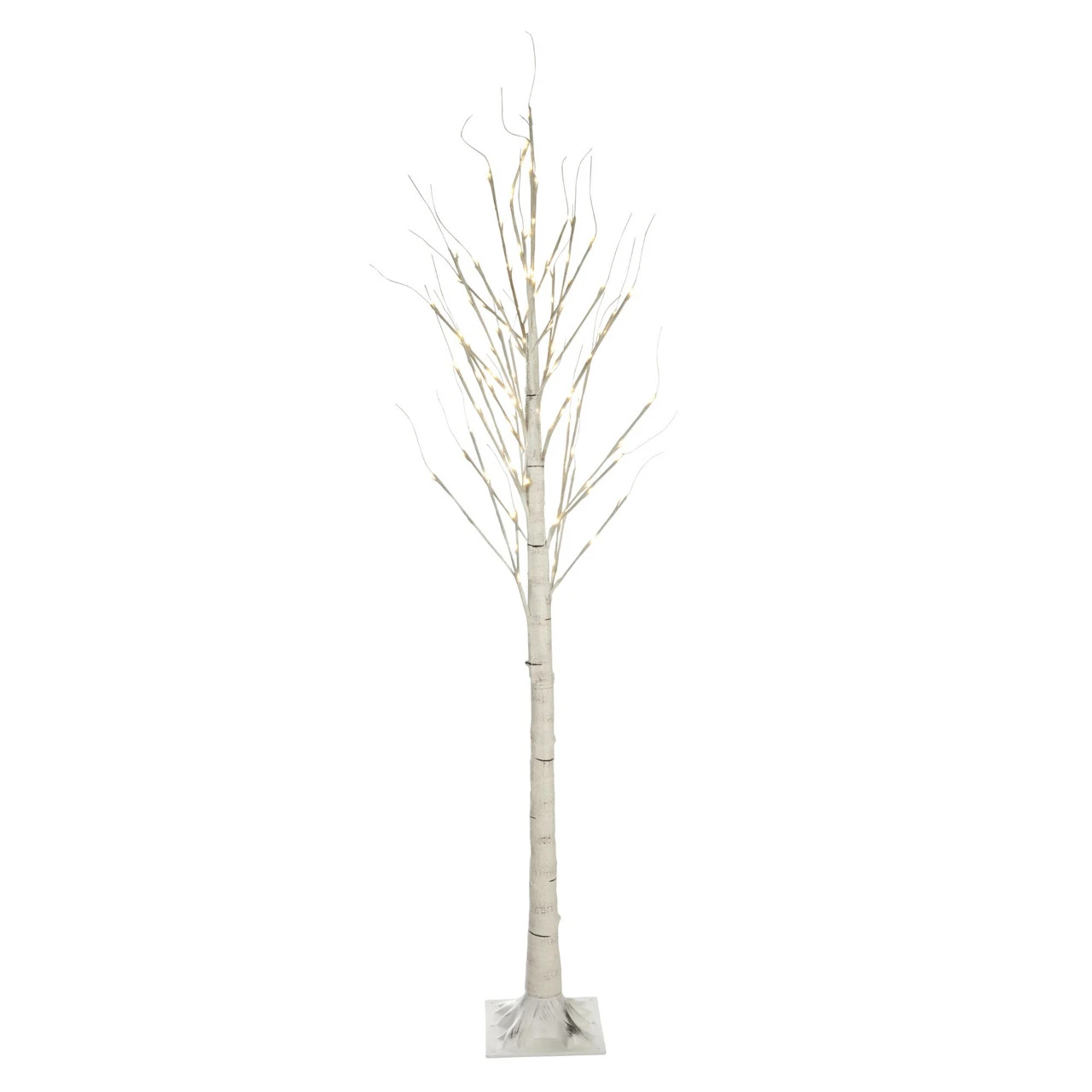 6.75' Pre-Lit Pencil Birch Artificial Christmas Tree - Warm White LED Lights - Image 3