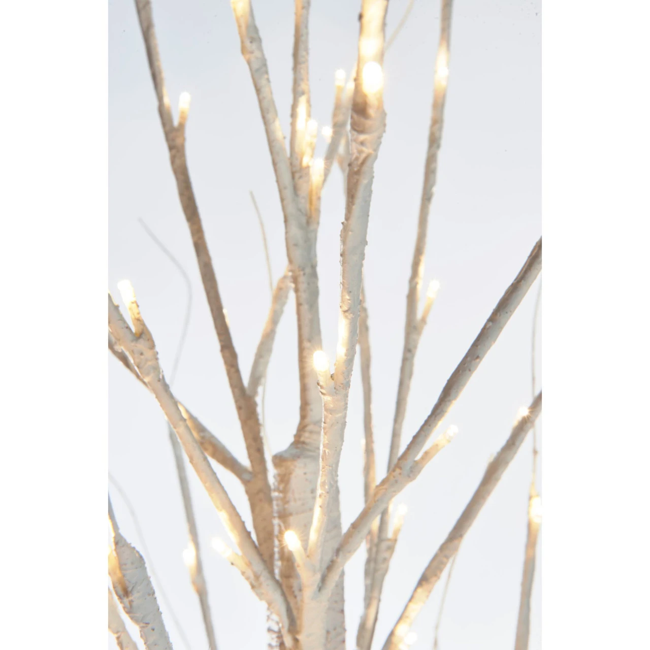6.75' Pre-Lit Pencil Birch Artificial Christmas Tree - Warm White LED Lights - Image 4