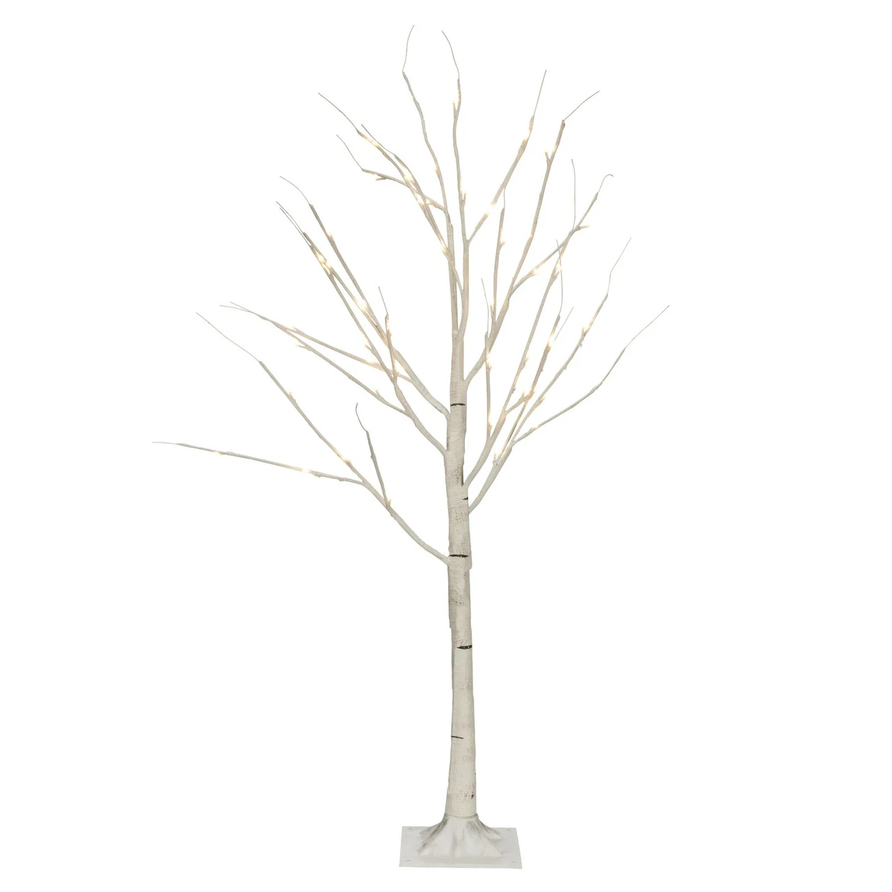 3.75' Pre-Lit Pencil Birch Artificial Christmas Tree - Warm White LED Lights - Image 3