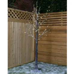 6.75' Pre-Lit Pencil Functional Artificial Christmas Tree - Warm White LED Lights