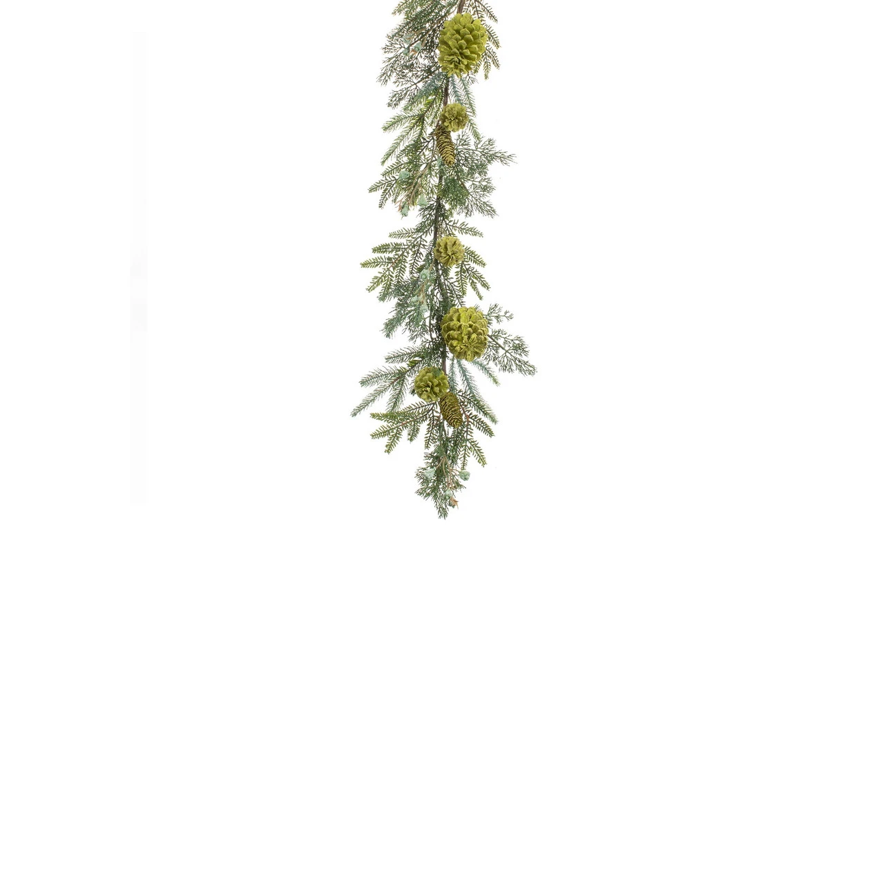 Set Of 2 Artificial Mixed Pine Garland With Pinecones 6' - Image 3