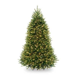 6.5’ Pre-Lit Dunhill Fir Artificial Christmas Tree – Clear Lights