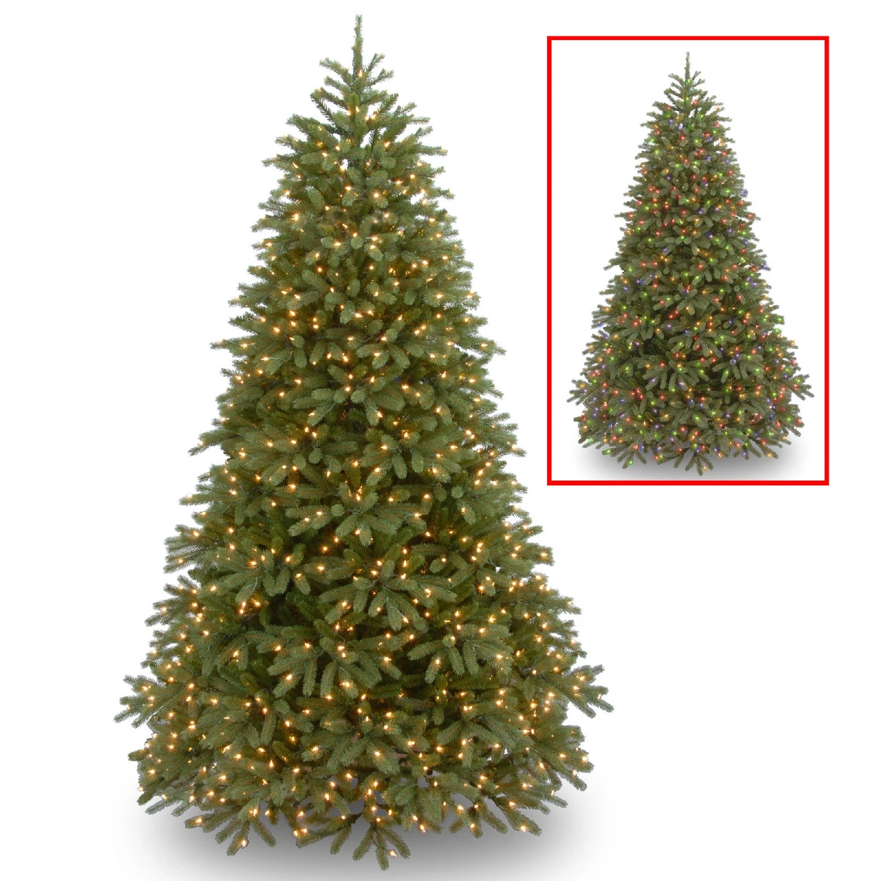 6.5’ Pre-Lit Jersey Fraser Fir Medium Artificial Christmas Tree – Dual Color LED Lights