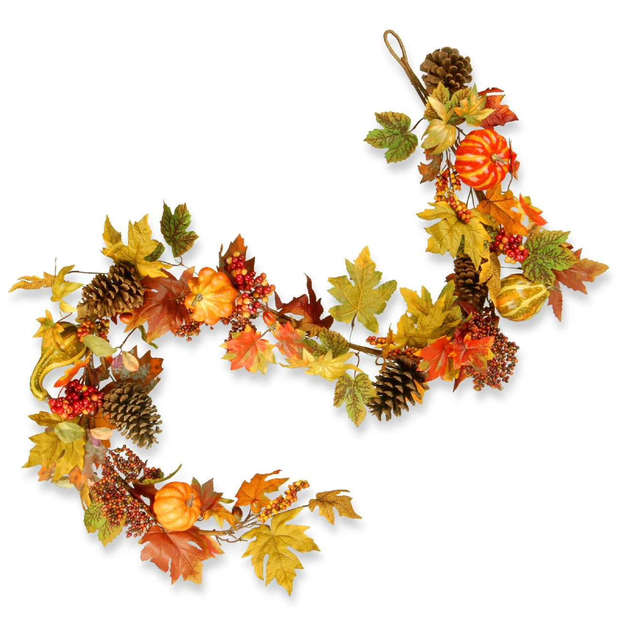 72" Decorated Maple Leaf Artificial Garland