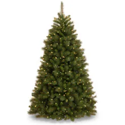6.5’ Pre-Lit Rocky Ridge Pine Artificial Christmas Tree - Clear Lights