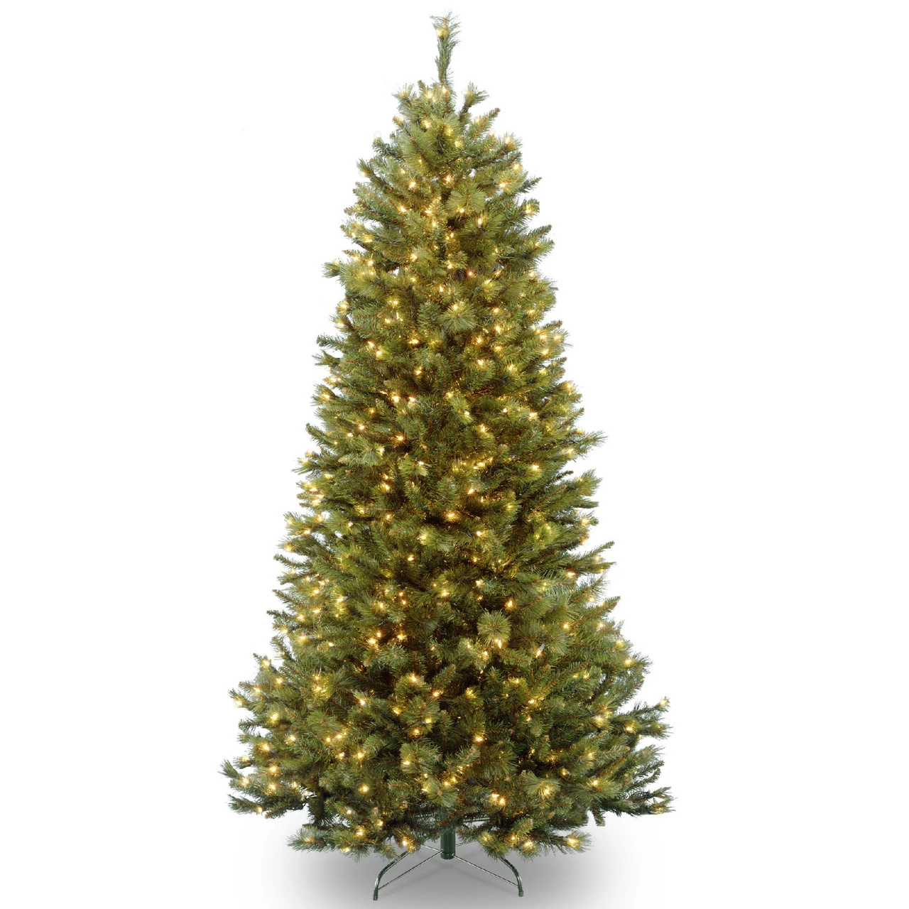 7.5’ Pre-Lit Rocky Ridge Pine Artificial Christmas Tree – Clear Lights