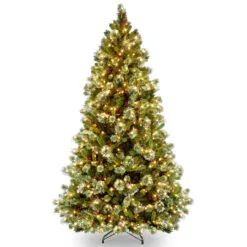 6.5’ Pre-Lit Wintry Pine Artificial Christmas Tree - Clear Lights