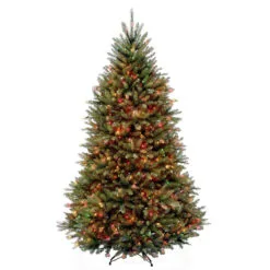 7.5’ Pre-Lit Dunhill Fir Artificial Christmas Tree – Dual Color LED Lights