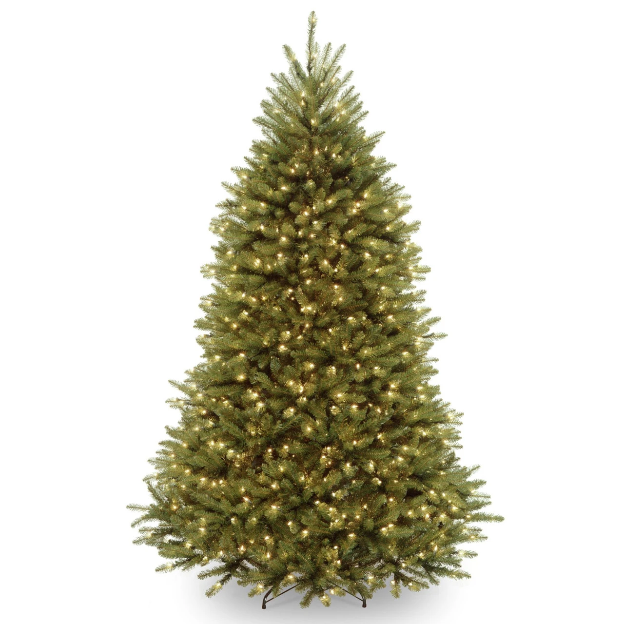 7’ Pre-Lit Dunhill Fir Artificial Christmas Tree – Multi-Color/Warm White LED Lights