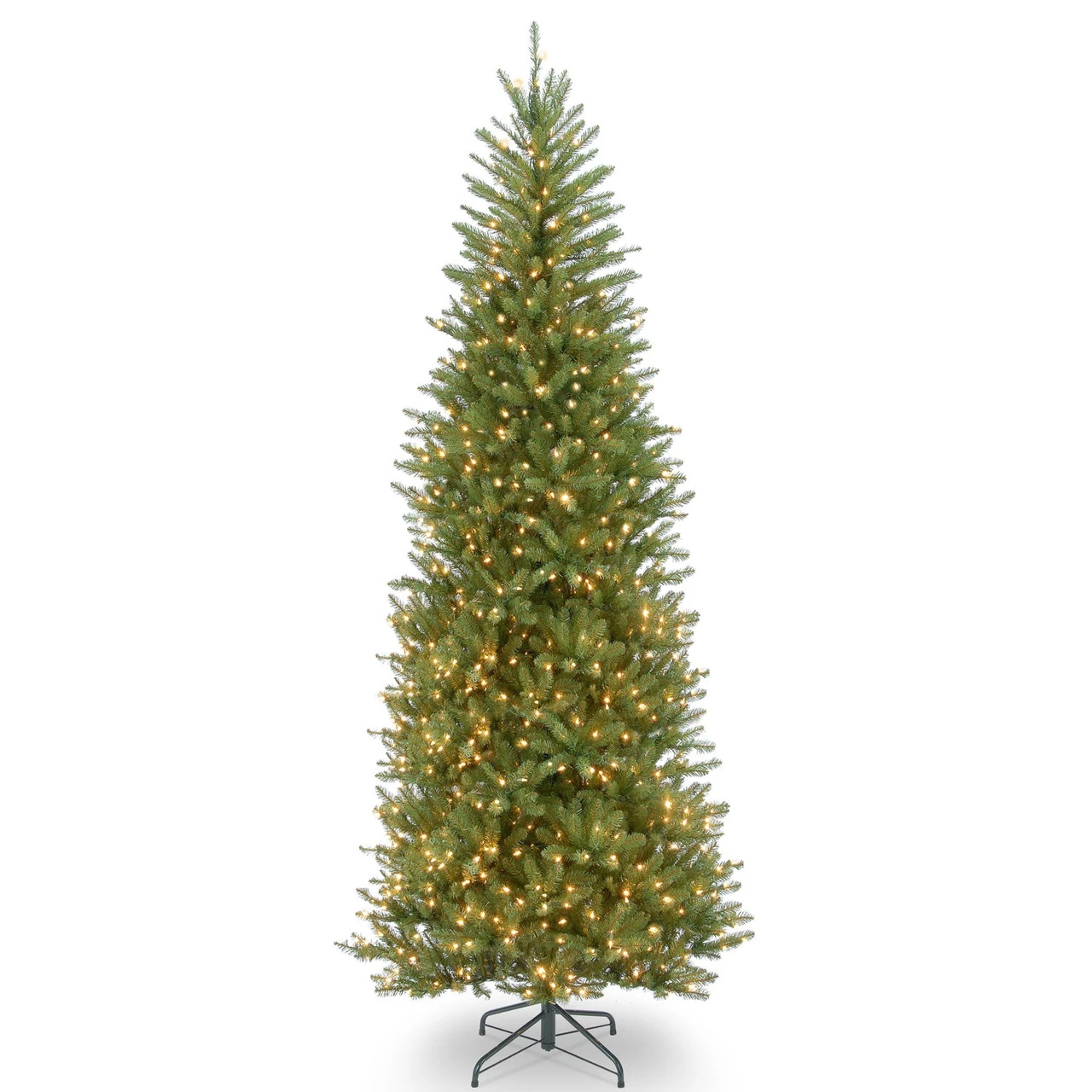 9’ Pre-lit Dunhill Fir Slim Artificial Christmas Tree – Clear Lights