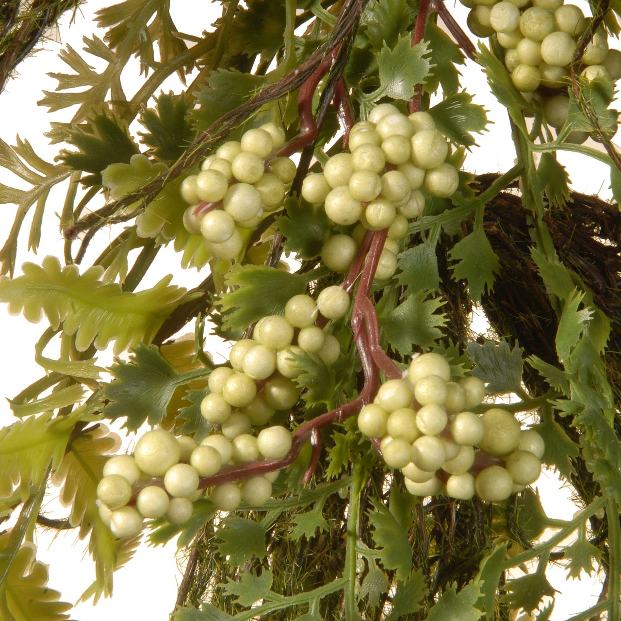 45" Unlit Garden Accents Fern And Lavender Artificial Garland - Image 2