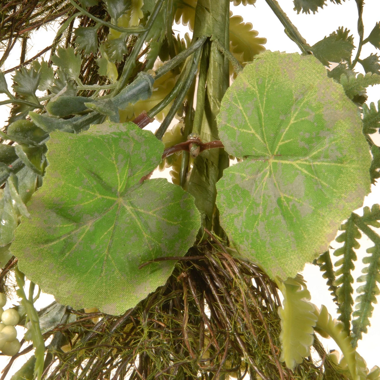 45" Unlit Garden Accents Fern And Lavender Artificial Garland - Image 4