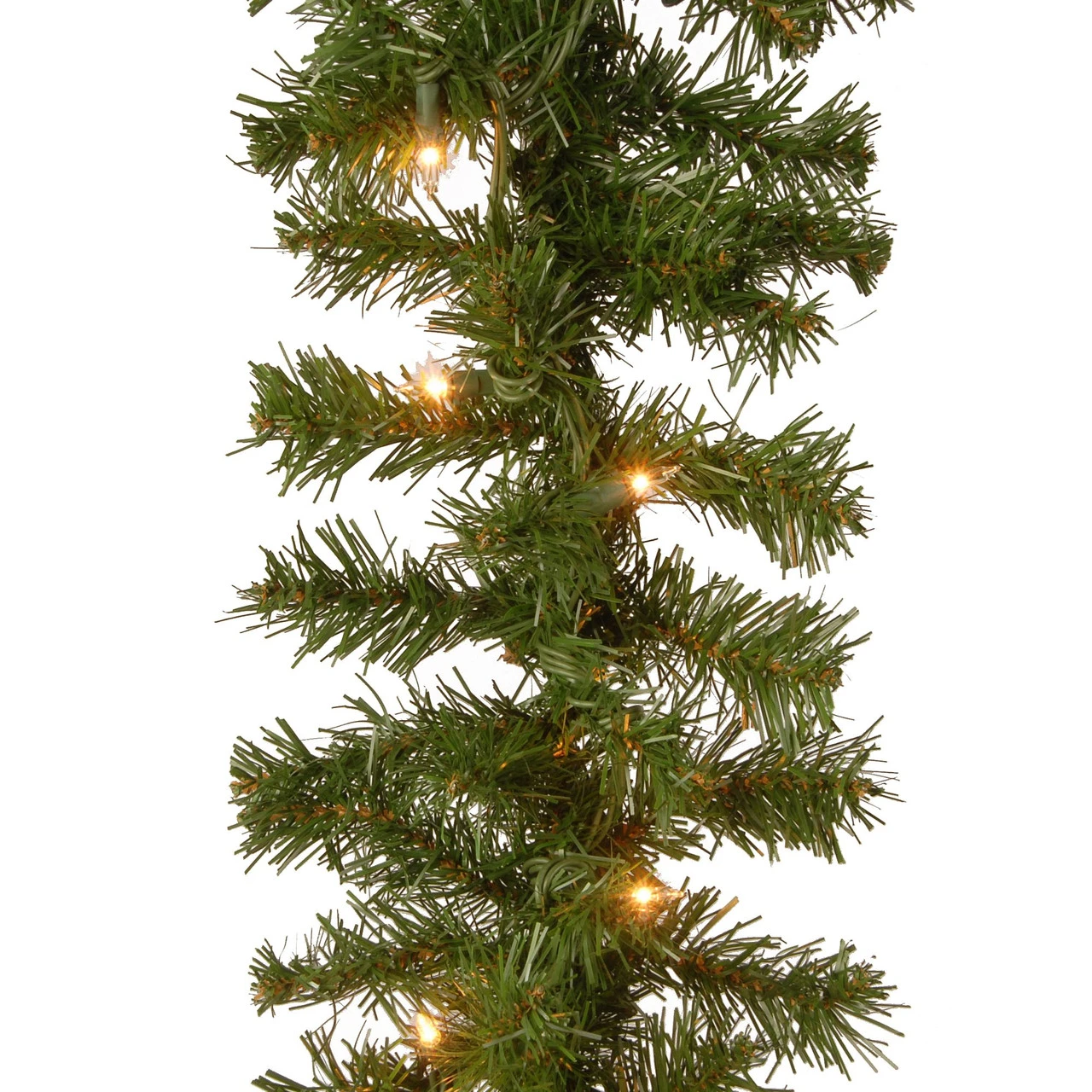 9' X 10” Pre-Lit Kincaid Spruce Artificial Christmas Garland - Clear Lights - Image 2