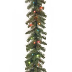 9' X 10” Pre-Lit Kincaid Spruce Artificial Christmas Garland - Multicolor Lights