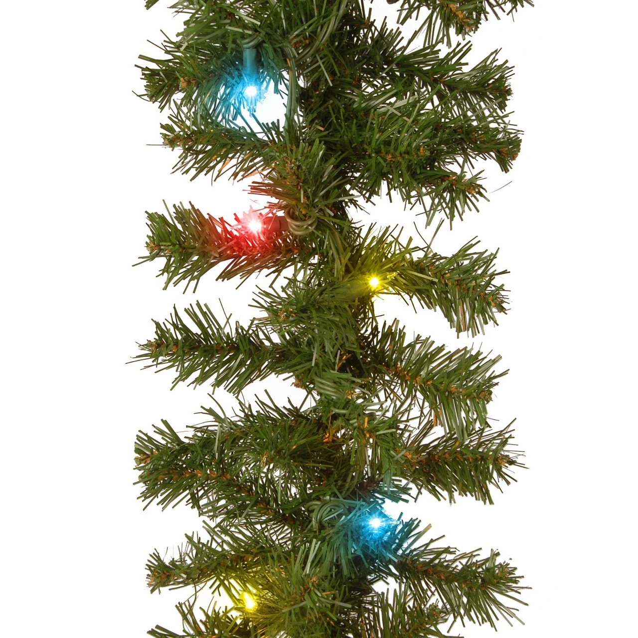 9' X 10” Pre-Lit Kincaid Spruce Artificial Christmas Garland - Multicolor Lights - Image 2