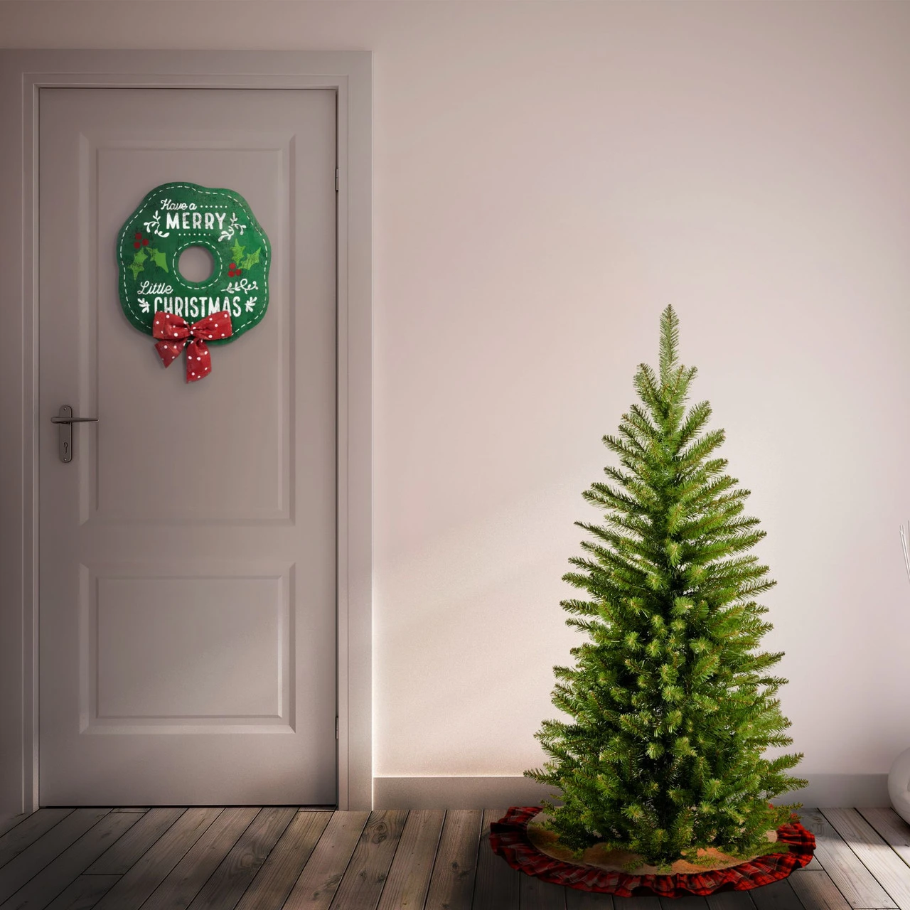 4’ Kingswood Fir Pencil Artificial Christmas Tree - Unlit - Image 2