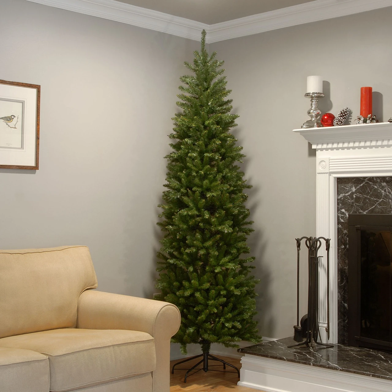 7.5’ Kingswood Fir Pencil Artificial Christmas Tree – Unlit - Image 2