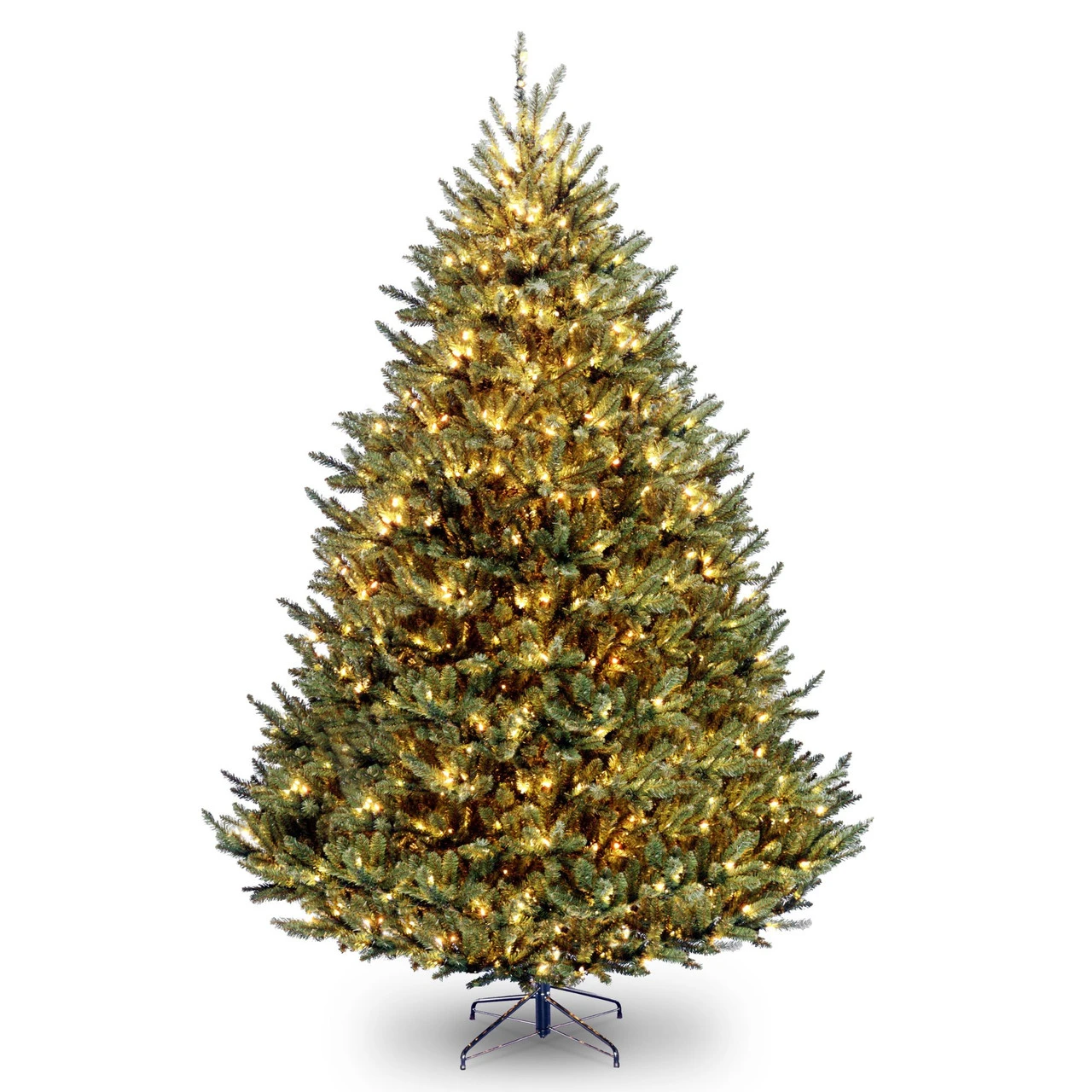 9β Pre-Lit Full Fir Hinged Artificial Christmas Tree β Clear Lights