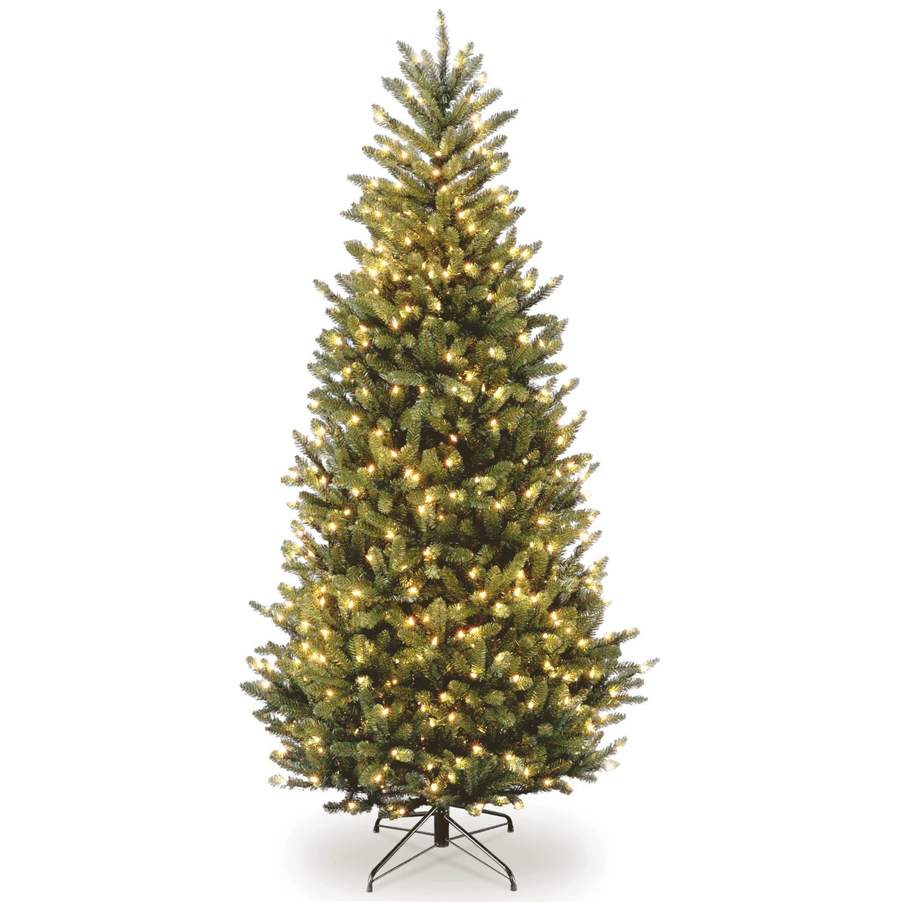 7’ Pre-Lit Natural Fraser Medium Fir Artificial Christmas Tree - Multi-Color Lights