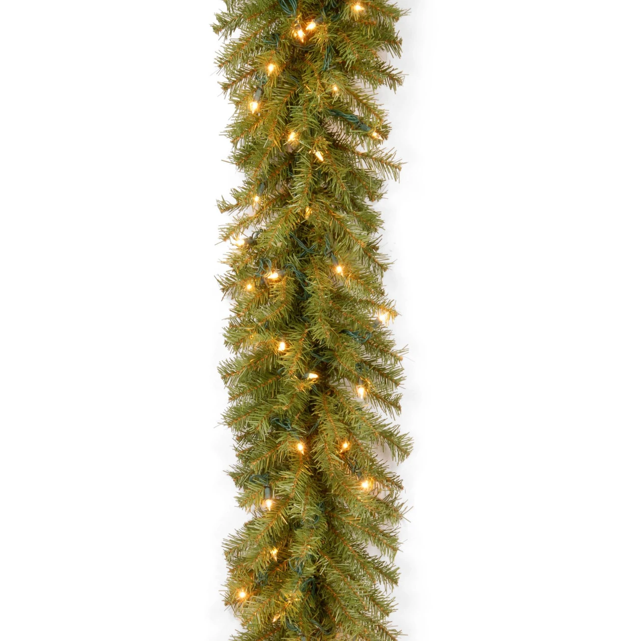 9' Pre-Lit Norwood Fir Artificial Christmas Garland - Clear Lights