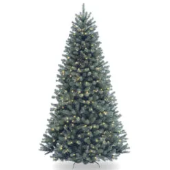 7.5’ Pre-Lit North Valley Spruce Artificial Christmas Tree - Clear Lights
