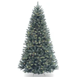 9’ Pre-Lit North Valley Spruce Artificial Christmas Tree - Clear Lights