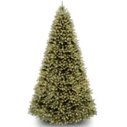 9’ Pre-Lit Downswept Douglas Fir Artificial Christmas Tree – Clear Lights
