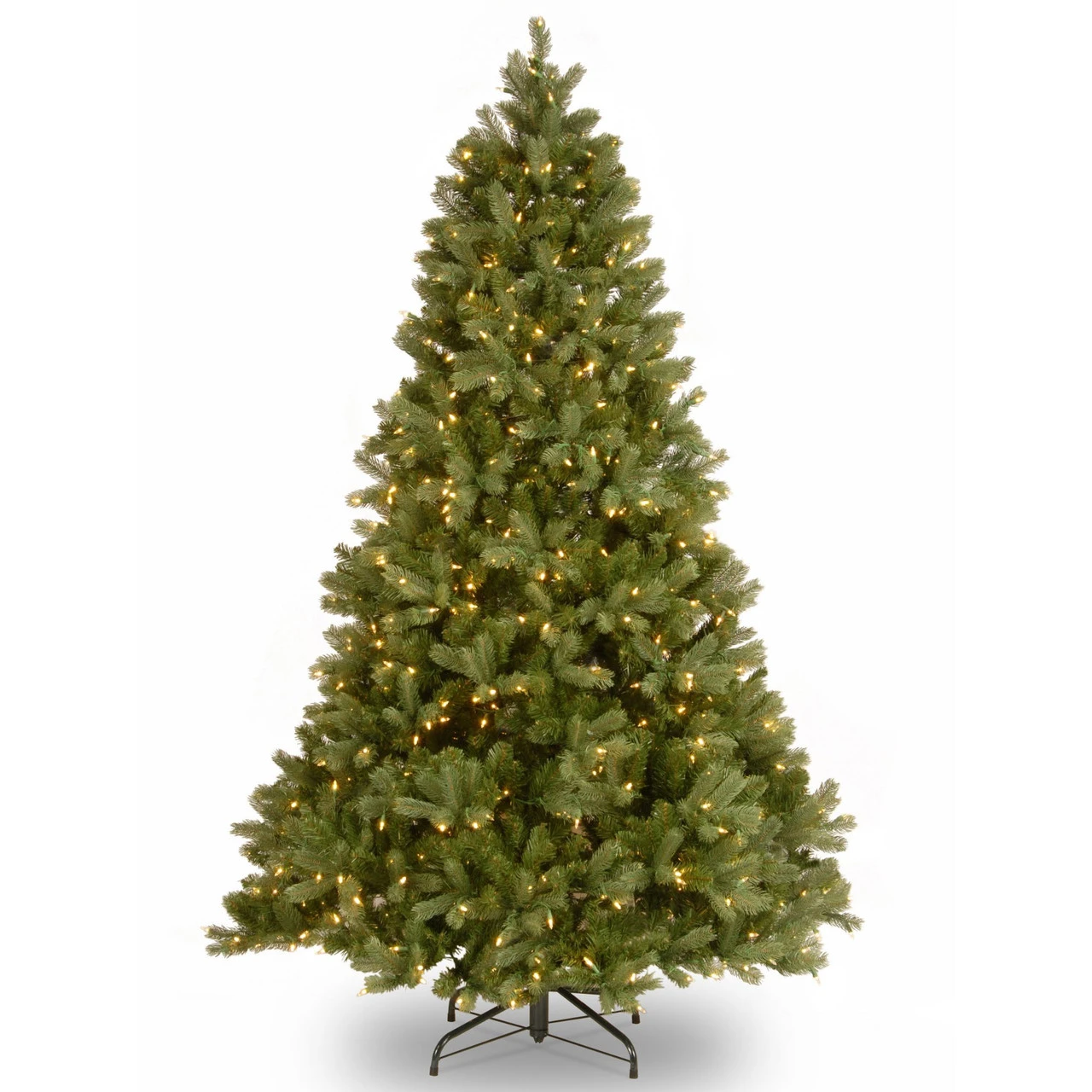 7' Pre-Lit Downswept Douglas Fir Contemporary Artificial Christmas Tree - Clear Lights