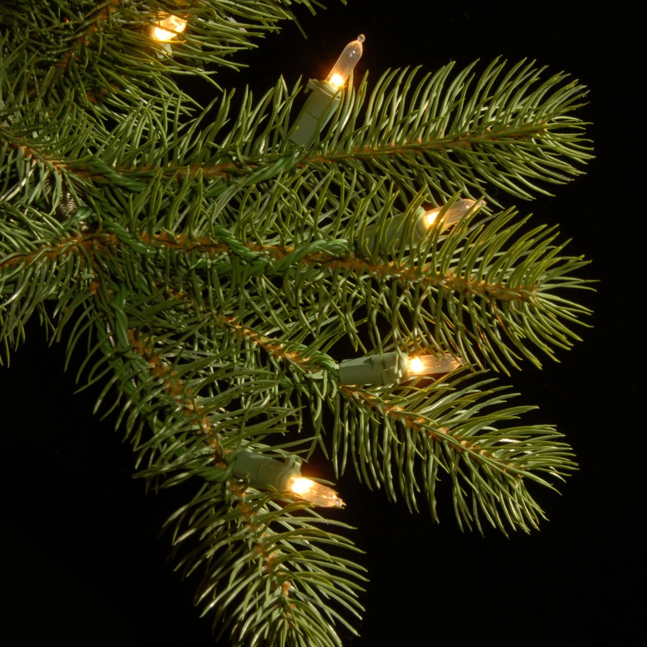 7' Pre-Lit Downswept Douglas Fir Contemporary Artificial Christmas Tree - Clear Lights - Image 3
