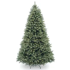 6.5’ Pre-Lit Downswept Douglas Blue Fir Artificial Christmas Tree - Clear Lights