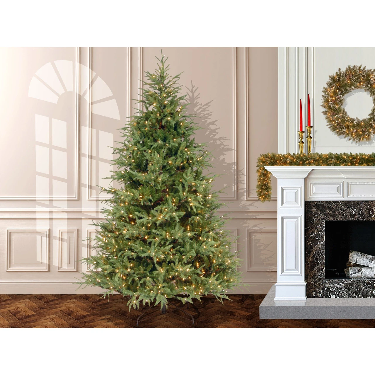 7.5’ Pre-Lit Frasier Grande Artificial Christmas Tree - Clear Lights - Image 3