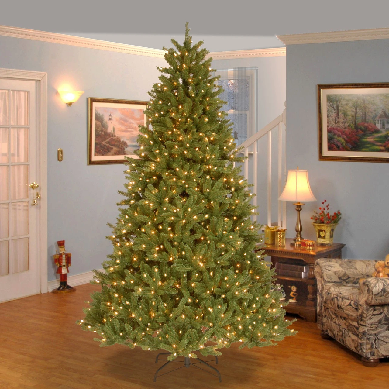 7.5β Pre-Lit Medium Fir Artificial Christmas Tree - Clear Lights - Image 4