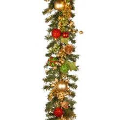 72" Pre-Lit Battery Operated Artificial Christmas Garland - Warm White LED Lights