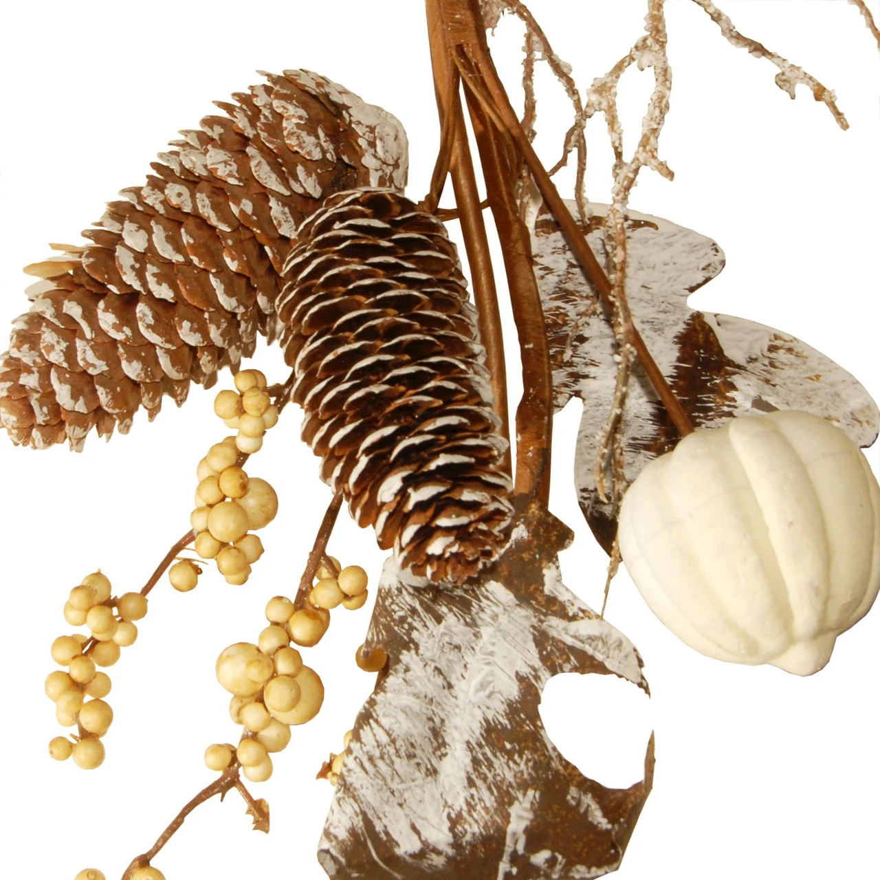 72" Pumpkin And Pinecone Artificial Garland - Image 2