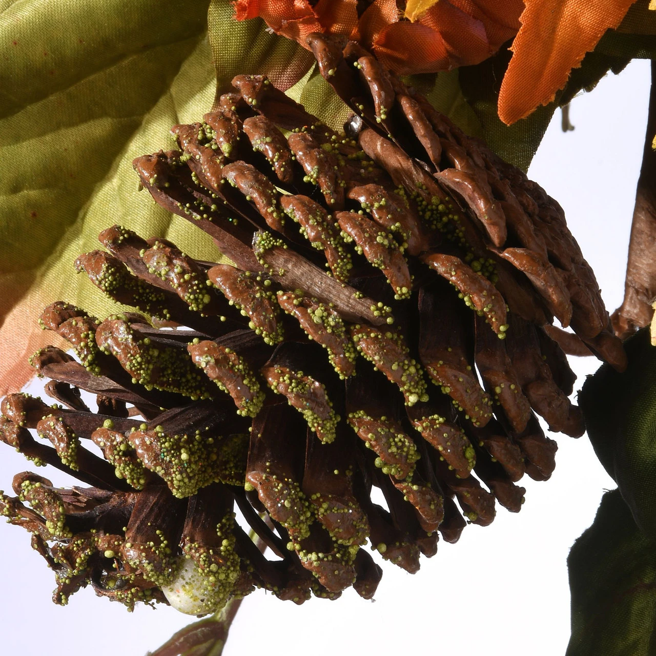 6' Fall Harvest Sunflower And Pine Cones Artificial Garland – Unlit - Image 4