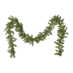 9' X 10" Pre-Lit Norway Spruce Artificial Christmas Garland - Warm White LED Lights