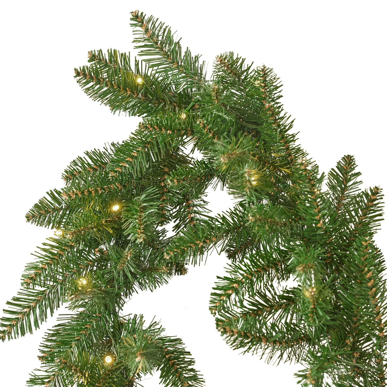 9' X 10" Pre-Lit Norway Spruce Artificial Christmas Garland - Warm White LED Lights - Image 4